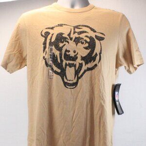 Chicago Bears '47 Dusted Khaki Distressed Print Short Sleeve Tee Adult Small